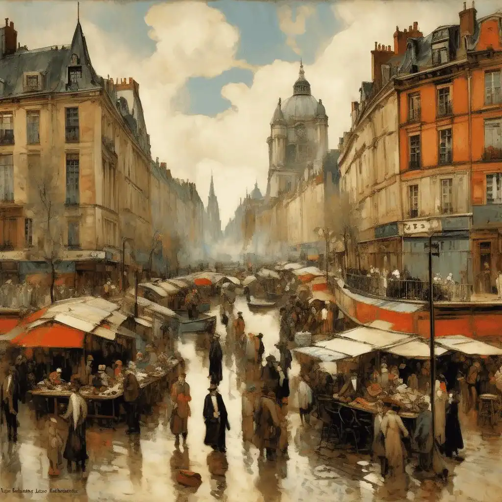 The Fish Sale – Jacques-Émile Blanche
